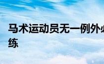 马术运动员无一例外必须要从基本骑坐开始训练