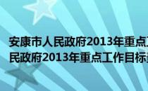 安康市人民政府2013年重点工作目标责任书（关于安康市人民政府2013年重点工作目标责任书介绍）