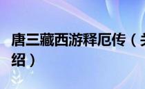 唐三藏西游释厄传（关于唐三藏西游释厄传介绍）