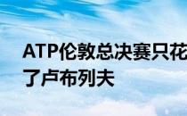 ATP伦敦总决赛只花了78分钟纳达尔就击败了卢布列夫