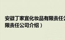 安徽丁家宜化妆品有限责任公司（关于安徽丁家宜化妆品有限责任公司介绍）