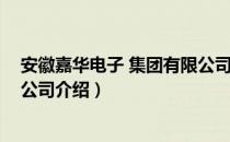 安徽嘉华电子 集团有限公司（关于安徽嘉华电子 集团有限公司介绍）