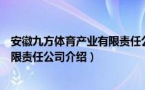 安徽九方体育产业有限责任公司（关于安徽九方体育产业有限责任公司介绍）