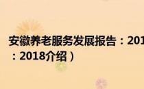 安徽养老服务发展报告：2018（关于安徽养老服务发展报告：2018介绍）