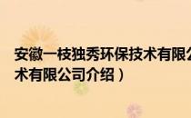 安徽一枝独秀环保技术有限公司（关于安徽一枝独秀环保技术有限公司介绍）