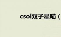 csol双子星喵（csol星红双子）