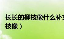 长长的柳枝像什么补充完整一年级（长长的柳枝像）