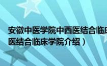 安徽中医学院中西医结合临床学院（关于安徽中医学院中西医结合临床学院介绍）