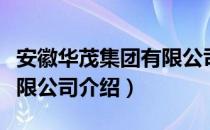 安徽华茂集团有限公司（关于安徽华茂集团有限公司介绍）