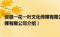 安徽一花一叶文化传媒有限公司（关于安徽一花一叶文化传媒有限公司介绍）