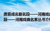 唐喜成名剧名段——河南戏曲名家丛书（关于唐喜成名剧名段——河南戏曲名家丛书介绍）