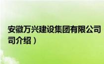 安徽万兴建设集团有限公司（关于安徽万兴建设集团有限公司介绍）