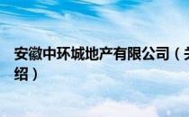 安徽中环城地产有限公司（关于安徽中环城地产有限公司介绍）