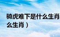 骑虎难下是什么生肖2021年（骑虎难下是什么生肖）