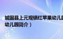 城固县上元观镇红苹果幼儿园（关于城固县上元观镇红苹果幼儿园简介）