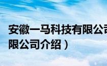 安徽一马科技有限公司（关于安徽一马科技有限公司介绍）