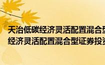 天治低碳经济灵活配置混合型证券投资基金（关于天治低碳经济灵活配置混合型证券投资基金简介）