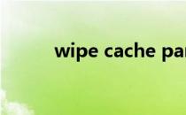 wipe cache partition中文意思