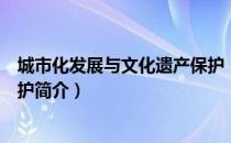 城市化发展与文化遗产保护（关于城市化发展与文化遗产保护简介）