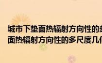 城市下垫面热辐射方向性的多尺度几何模型（关于城市下垫面热辐射方向性的多尺度几何模型简介）