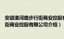 安徽淮河路步行街商业控股有限公司（关于安徽淮河路步行街商业控股有限公司介绍）