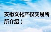 安徽文化产权交易所（关于安徽文化产权交易所介绍）