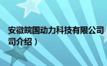 安徽皖国动力科技有限公司（关于安徽皖国动力科技有限公司介绍）