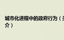 城市化进程中的政府行为（关于城市化进程中的政府行为简介）