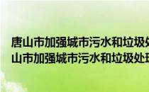 唐山市加强城市污水和垃圾处理设施建设实施意见（关于唐山市加强城市污水和垃圾处理设施建设实施意见介绍）