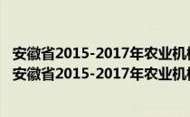 安徽省2015-2017年农业机械购置补贴实施指导意见（关于安徽省2015-2017年农业机械购置补贴实施指导意见介绍）