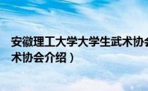 安徽理工大学大学生武术协会（关于安徽理工大学大学生武术协会介绍）