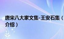 唐宋八大家文集-王安石集（关于唐宋八大家文集-王安石集介绍）