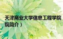 天津商业大学信息工程学院（关于天津商业大学信息工程学院简介）