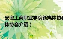 安徽工商职业学院新媒体协会（关于安徽工商职业学院新媒体协会介绍）