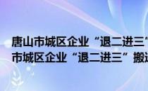 唐山市城区企业“退二进三”搬迁改造实施意见（关于唐山市城区企业“退二进三”搬迁改造实施意见介绍）