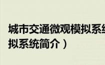 城市交通微观模拟系统（关于城市交通微观模拟系统简介）