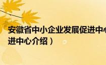 安徽省中小企业发展促进中心（关于安徽省中小企业发展促进中心介绍）