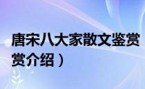 唐宋八大家散文鉴赏（关于唐宋八大家散文鉴赏介绍）