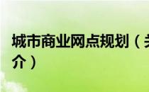 城市商业网点规划（关于城市商业网点规划简介）