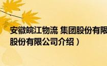 安徽皖江物流 集团股份有限公司（关于安徽皖江物流 集团股份有限公司介绍）