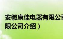 安徽康佳电器有限公司（关于安徽康佳电器有限公司介绍）