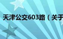 天津公交603路（关于天津公交603路简介）