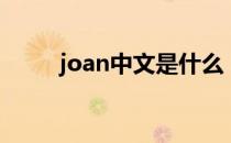 joan中文是什么（joan什么意思）