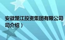 安徽楚江投资集团有限公司（关于安徽楚江投资集团有限公司介绍）