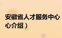 安徽省人才服务中心（关于安徽省人才服务中心介绍）