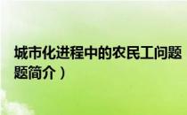 城市化进程中的农民工问题（关于城市化进程中的农民工问题简介）