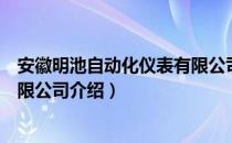 安徽明池自动化仪表有限公司（关于安徽明池自动化仪表有限公司介绍）