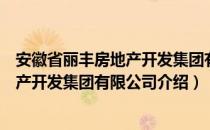 安徽省丽丰房地产开发集团有限公司（关于安徽省丽丰房地产开发集团有限公司介绍）