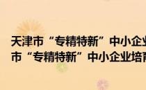 天津市“专精特新”中小企业培育工程管理办法（关于天津市“专精特新”中小企业培育工程管理办法简介）