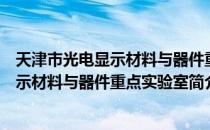 天津市光电显示材料与器件重点实验室（关于天津市光电显示材料与器件重点实验室简介）